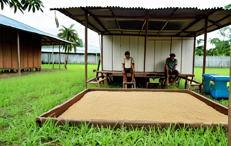**Image:** A small-scale cricket farm in a Thai backyard, showcasing simple, affordable equipment and readily available insect feed. Focus on the accessibility and low startup costs for Thai farmers.
